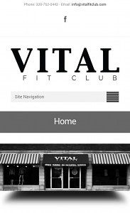 Mobile responsive site