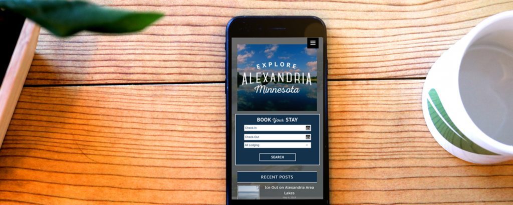 Alexandria tourism mobile website design
