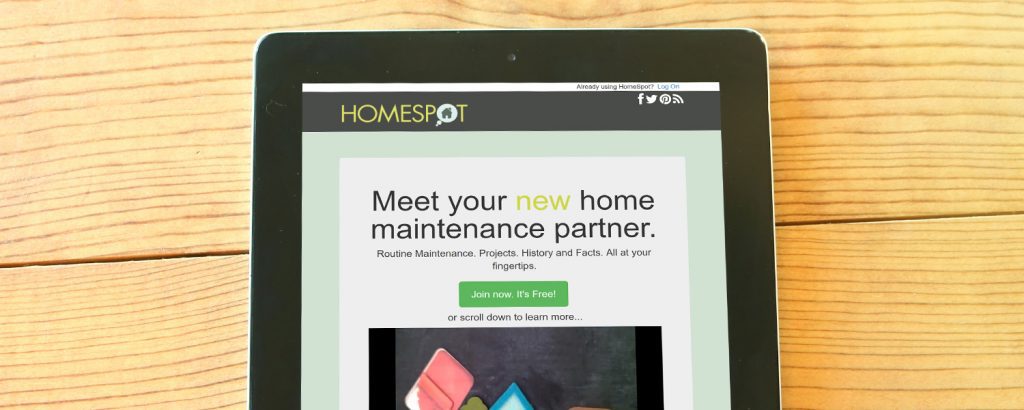 HomeSpot HQ website design