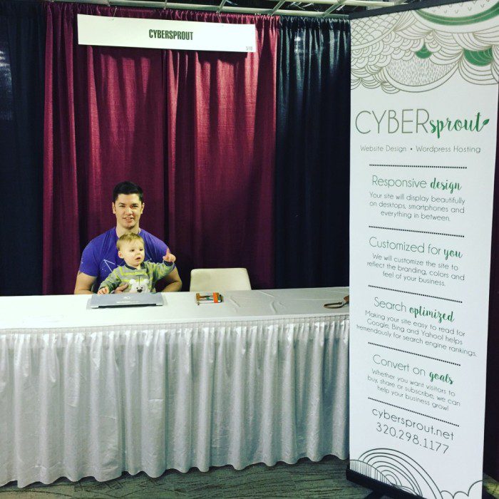 Booth at Cold Climate Wine Conference