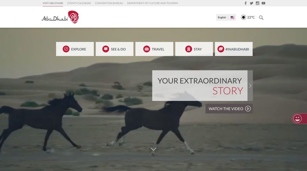 Abu Dhabi's Tourism Website
