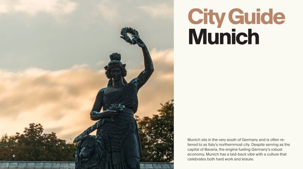 City Guide To Munich Website