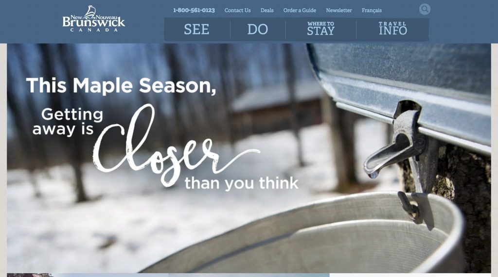 New Brunswick Tourism Website