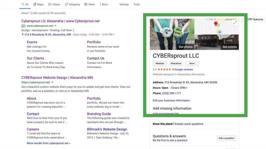 Google My Business Preview