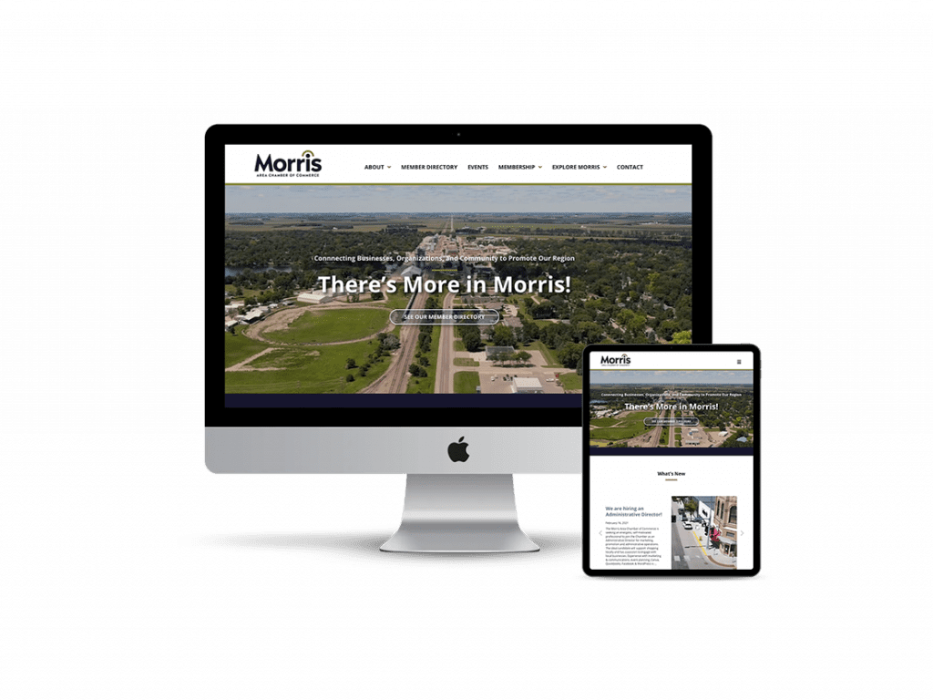 Morris Chamber of Commerce website design