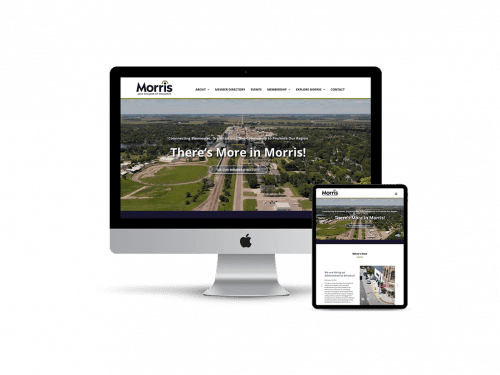 Morris Chamber of Commerce website design
