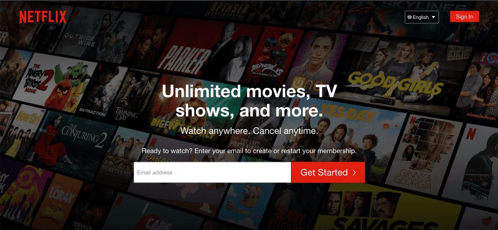 example of value proposition booster from netflix