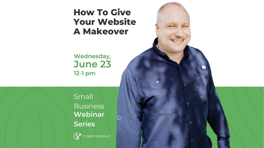 how to give your website a makeover graphic