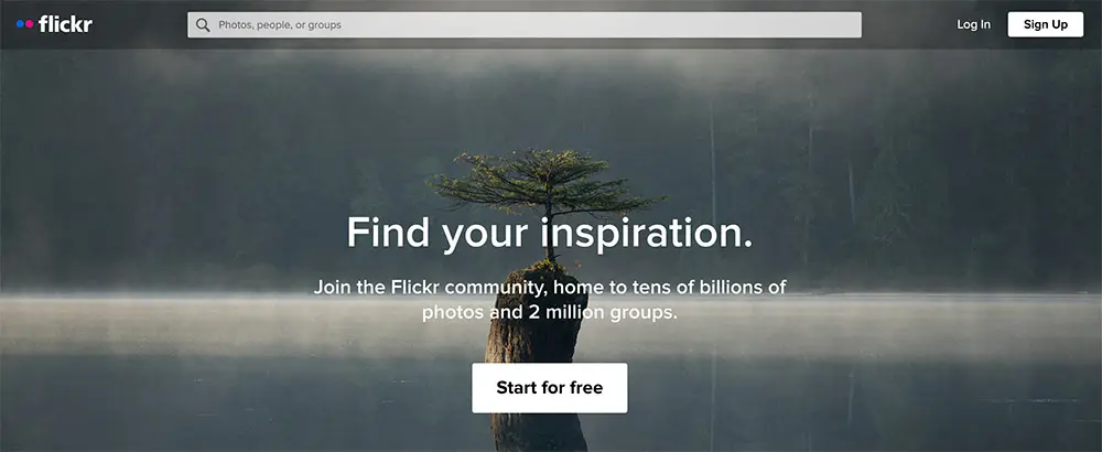 Flickr screenshot