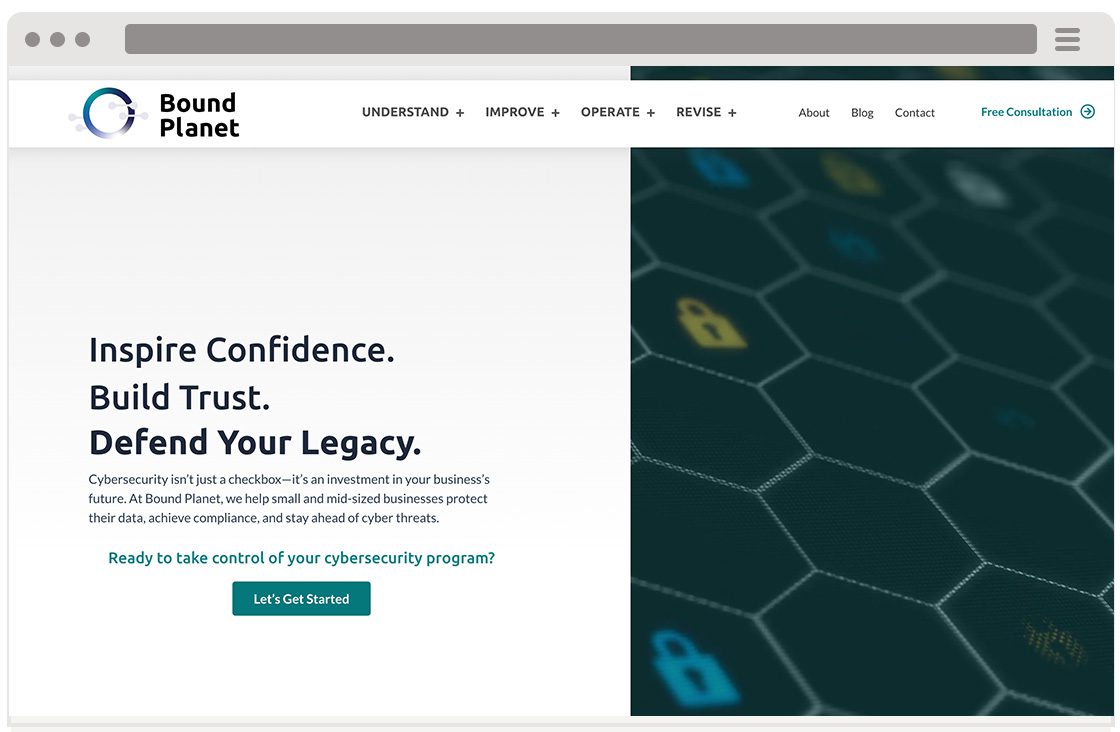 Web Design & Development project for Bound Planet - CYBERsprout